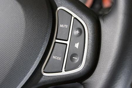 Komfortabel: die Lenkradfernbedienung.