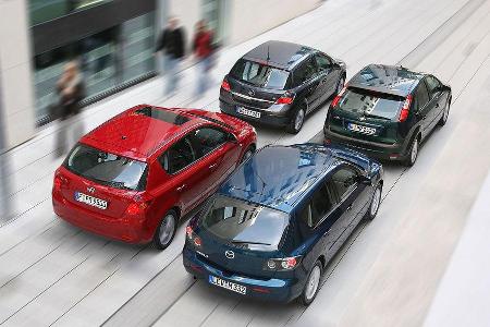 Das Quartett geht zügig voran ...