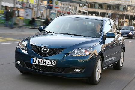 Der Mazda 3 wirkt zu nervös.