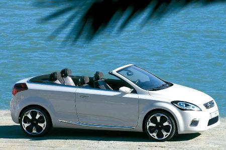 Vier Personen finden in dem schnittigen Cabrio ihren Platz.