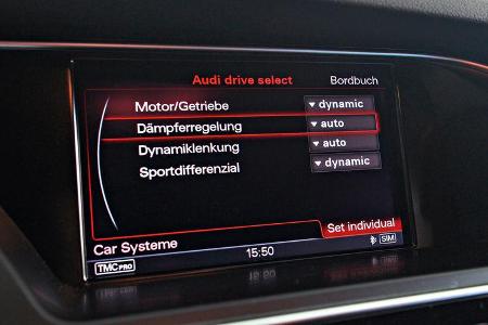 Audi RS4 Avant, Bordcomputer, Einstellungen