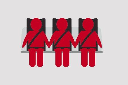 Mercedes ML 250 Bluetec 4-matic, Grafik, Rückbank