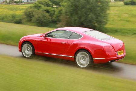 Bentley Continental GT, Seitenansicht, Fahrt