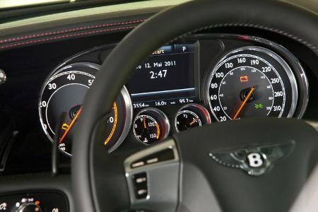 Bentley Continental GT, Detail, Lenkrad, Tacho