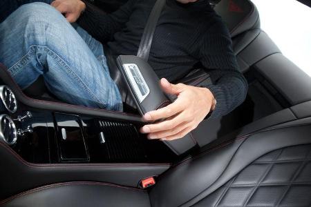 Bentley Continental GT, Rücksitz, Ablage, Stauraum