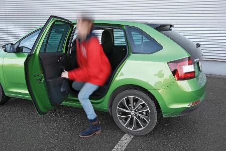 Skoda Rapid Spaceback 1.2 TSI, Fondsitz, aussteigen