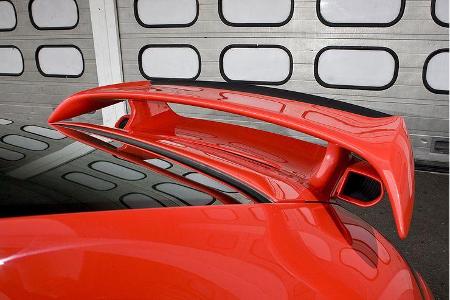 Heckspoiler für mehr Abtrieb und bessere Aerodynamik.