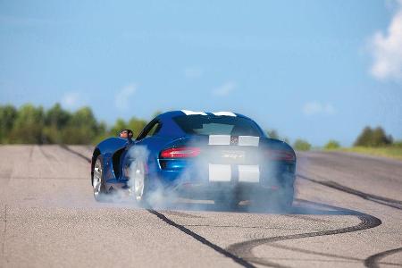 SRT Viper, Heckansicht, Burnout