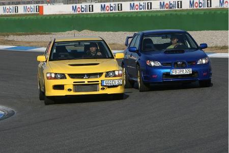 Mitsubishi Lancer Evo IX - Subaru Impreza WRX STi 01