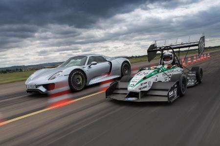Formel Student, Porsche 918 Spyder, Impression, Beschleunigungsduell