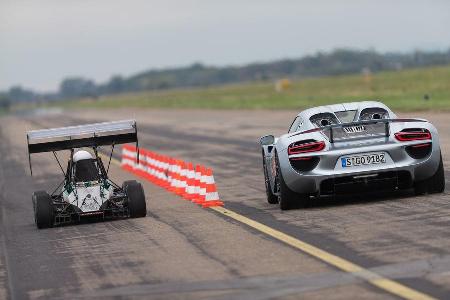 Formel Student, Porsche 918 Spyder, Impression, Beschleunigungsduell