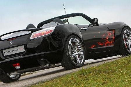 Tuner Königseder hat den Opel GT in ein noch sportlicheres Kleid gehüllt.