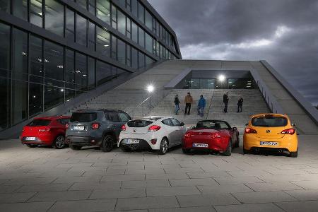 Fahrspaautos, Alle Fahrzeuge