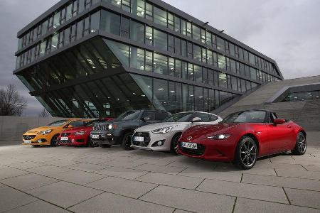 Fahrspaautos, Alle Fahrzeuge