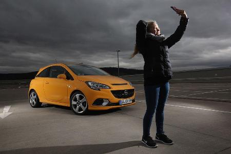 Opel Corsa OPC, Seitenansicht, Natalie Diedrichs