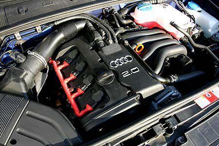 Dröhniger und unwillig drehender Zweiliter im Audi mit 130 PS.