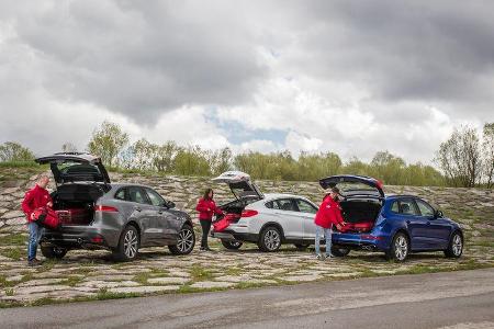 Audi SQ5 3.0 TDI, BMW X4 xDrive 35d, Jaguar F-Pace 30d