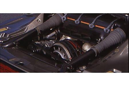 Kraftwerk: Der Biturbo-Boxer des Porsche 959 produzierte aus nur 2848 cm3 450 PS.