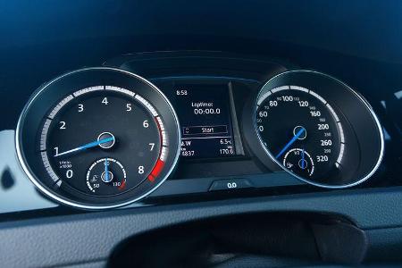 VW Golf R, Rundinstrumente