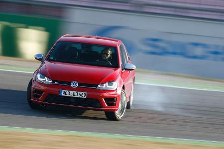VW Golf R, Frontansicht, Driften
