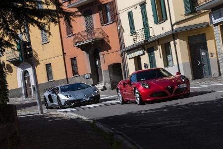 Alfa 4C, Lamborghini Aventador LP750 SV, Frontansicht