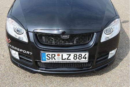 Die schnelle Runde im badischen Hockenheim absolviert der Fabia in einer Zeit von 1.24,4 Minuten.