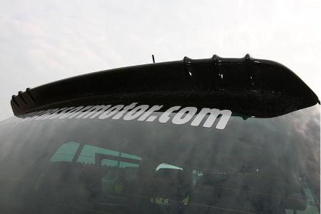 ... die Abrisskante am Heck ...