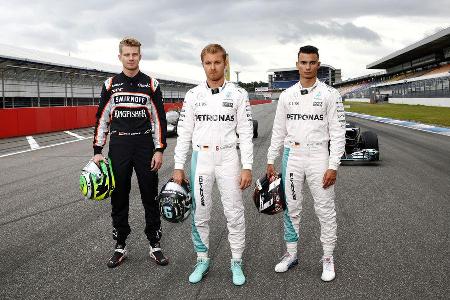 Rosberg, Hlkenberg & Wehrlein - Mercedes Track Day - Hockenheim - 28. Juni 2016