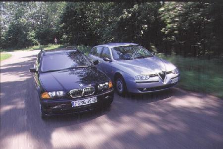 BMW 320i Touring, Alfa Romeo 156 Sportwagon 2.0 TS