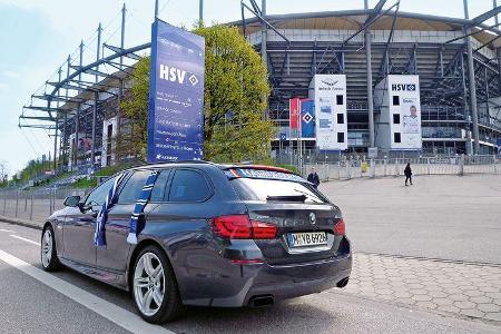 BMW M550d xDrive Touring, Heckansicht