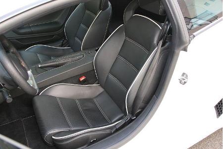 Die Sportsitze lassen keine Wünsche offen.