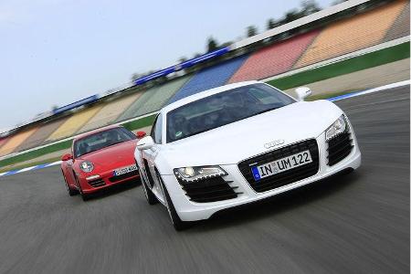 Beide haben Allrandantrieb, beide ein automatisiertes Getriebe, ...