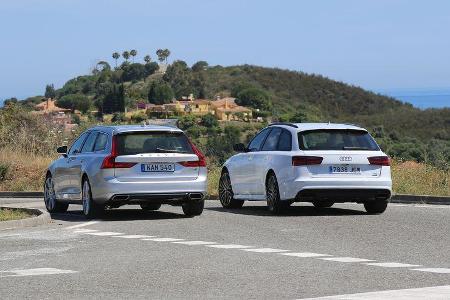 Volvo V90, Audi A6 Avant, Fahrvergleich, AMS 1316