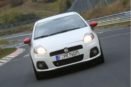 Der werksgetunte Abarth Grande Punto mit der Zusatzbezeichnung 