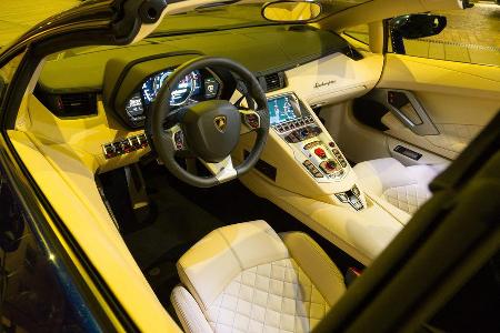Lamborghini Aventador Roadster, Cockpit