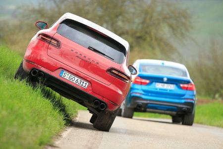BMW X4 M40i, Porsche Macan GTS, Heckansicht