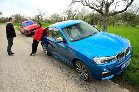 BMW X4 M40i, Porsche Macan GTS, Frontansicht