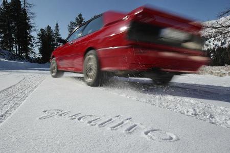 Audi Quattro, Heckansicht