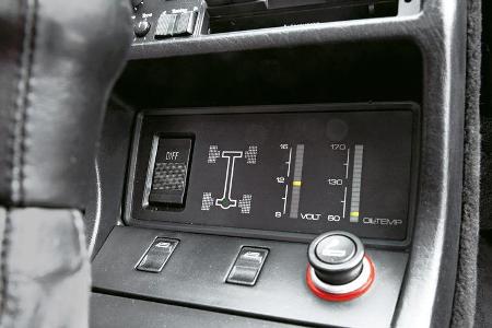 Audi Quattro, Anzeigeinstrumente