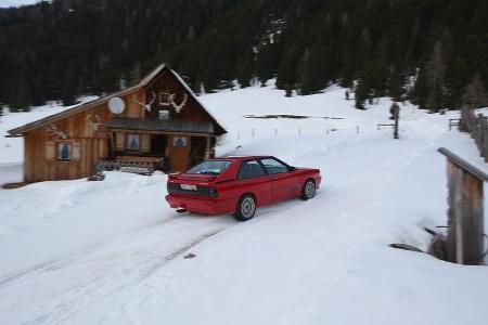 Audi Quattro, Seitenansicht