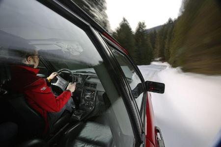 Audi Quattro, Seitenführung, Fahrt