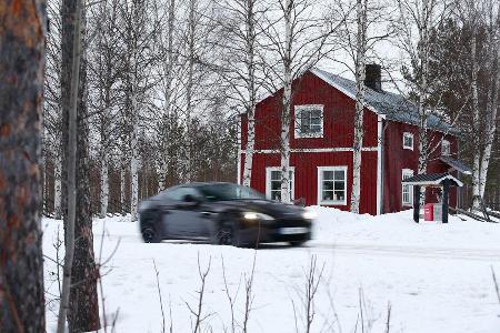 Aston Martin V12 Vantage S, Nordschweden, Lappland, Impression