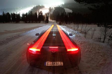 Aston Martin V12 Vantage S, Nordschweden, Lappland, Impression