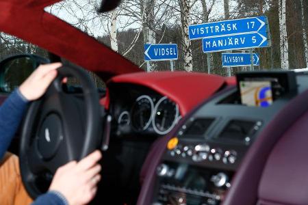 Aston Martin V12 Vantage S, Nordschweden, Lappland, Impression