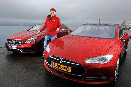 Tesla Model S P85D, Mercedes CLS 63 AMG S 4Matic, Alexander Bloch