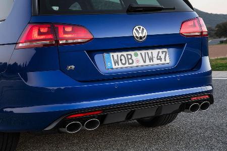 VW Golf R Variant, Rcklicht, Heckklappe, Auspuff, Diffusor