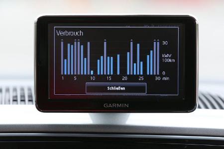 VW E-Up, Monitor, Balkendiagramm