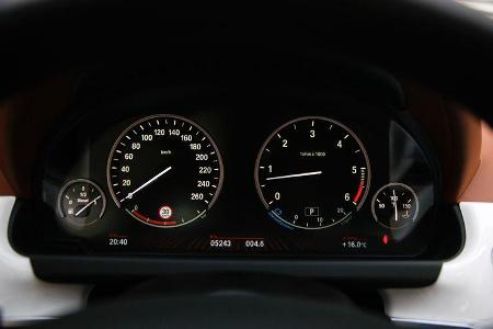 BMW 640d Gran Coupé, Tacho, Rundinstrumente