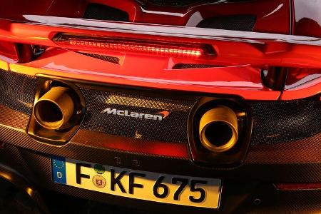 McLaren 675LT, Endrohre