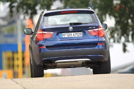 BMW X3 x-Drive 30d, Heck, Rückansicht